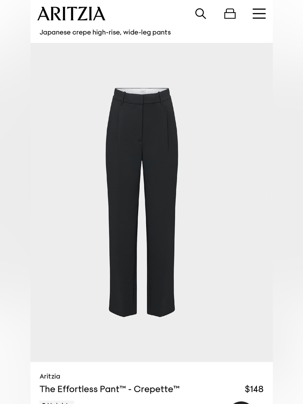 Aritzia Effortless Pant - TALL - Crepette
